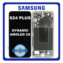 &Gamma;&nu;ή&sigma;&iota;&alpha; Original Samsung Galaxy S24 Plus, S24+ (SM-S926B, SM-S926B/DS) Dynamic LTPO AMOLED 2X LCD Display Screen Assembly &Omicron;&theta;ό&nu;&eta; + Touch Screen Digitizer &Mu;&eta;&chi;&alpha;&nu;&iota;&sigma;&mu;ό&sigmaf; &Alpha;&phi;ή&sigmaf; + Frame Bezel &Pi;&lambda;&alpha;ί&sigma;&iota;&omicron; &Sigma;&alpha;&sigma;ί Amber Yellow &Kappa;ί&tau;&rho;&iota;&nu;&omicron; GH82-33410D (Service Pack By Samsung)