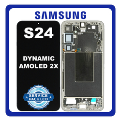 &Gamma;&nu;ή&sigma;&iota;&alpha; Original Samsung Galaxy S24 5G (SM-S921B, SM-S921B/DS) Dynamic LTPO AMOLED 2X LCD Display Screen Assembly &Omicron;&theta;ό&nu;&eta; + Touch Screen Digitizer &Mu;&eta;&chi;&alpha;&nu;&iota;&sigma;&mu;ό&sigmaf; &Alpha;&phi;ή&sigmaf; + Frame Bezel &Pi;&lambda;&alpha;ί&sigma;&iota;&omicron; &Sigma;&alpha;&sigma;ί Amber Yellow &Kappa;ί&tau;&rho;&iota;&nu;&omicron; GH82-33287D (Service Pack By Samsung)