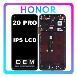 HQ OEM &Sigma;&upsilon;&mu;&beta;&alpha;&tau;ό &Mu;&epsilon; Huawei Honor 20 Pro (YAL-AL10, YAL-L41), IPS LCD Display Screen Assembly &Omicron;&theta;ό&nu;&eta; + Touch Screen Digitizer &Mu;&eta;&chi;&alpha;&nu;&iota;&sigma;&mu;ό&sigmaf; &Alpha;&phi;ή&sigmaf; + Frame Bezel &Pi;&lambda;&alpha;ί&sigma;&iota;&omicron; &Sigma;&alpha;&sigma;ί Black &Mu;&alpha;ύ&rho;&omicron; (Premium A+)