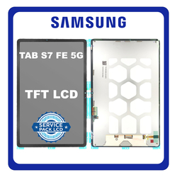 &Gamma;&nu;ή&sigma;&iota;&alpha; Original Samsung Galaxy Tab S7 FE 5G 12.4 (SM-T730, SM-T733) TFT LCD Display Screen Assembly &Omicron;&theta;ό&nu;&eta; + Touch Screen Digitizer &Mu;&eta;&chi;&alpha;&nu;&iota;&sigma;&mu;ό&sigmaf; &Alpha;&phi;ή&sigmaf; Black &Mu;&alpha;ύ&rho;&omicron;​ GH82-25897A​ (Service Pack By Samsung)
