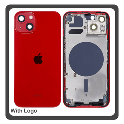 HQ OEM &Sigma;&upsilon;&mu;&beta;&alpha;&tau;ό &Gamma;&iota;&alpha; Apple iPhone 13 (A2633, A2482) EU Version Rear Back Battery Cover Middle Frame- Housing &Pi;ί&sigma;&omega; &Kappa;ά&lambda;&upsilon;&mu;&mu;&alpha; &Kappa;&alpha;&pi;ά&kappa;&iota; &Pi;&lambda;ά&tau;&eta; &Mu;&pi;&alpha;&tau;&alpha;&rho;ί&alpha;&sigmaf; - &Sigma;&alpha;&sigma;ί + Side Keys &Pi;&lambda;&alpha;&iota;&nu;ά &pi;&lambda;ή&kappa;&tau;&rho;&alpha;  + Sim Tray &Theta;ή&kappa;&eta; &Kappa;ά&rho;&tau;&alpha;&sigmaf; Red &Kappa;ό&kappa;&kappa;&iota;&nu;&omicron; (Premium A+)