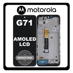 &Gamma;&nu;ή&sigma;&iota;&alpha; Original Motorola G71 5G (XT2169-1) AMOLED LCD Display Screen Assembly &Omicron;&theta;ό&nu;&eta; + Touch Screen Digitizer &Mu;&eta;&chi;&alpha;&nu;&iota;&sigma;&mu;ό&sigmaf; &Alpha;&phi;ή&sigmaf; + Frame Bezel &Pi;&lambda;&alpha;ί&sigma;&iota;&omicron; &Sigma;&alpha;&sigma;ί Black &Mu;&alpha;ύ&rho;&omicron; 5D68C19911 (Service Pack By Motorola)