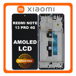 &Gamma;&nu;ή&sigma;&iota;&alpha; Original Xiaomi Redmi Note 13 Pro 4G (23117RA68G, 2312FPCA6G) / / Poco M6 Pro (2312FPCA6G)​ AMOLED LCD Display Screen Assembly &Omicron;&theta;ό&nu;&eta; + Touch Screen Digitizer &Mu;&eta;&chi;&alpha;&nu;&iota;&sigma;&mu;ό&sigmaf; &Alpha;&phi;ή&sigmaf; + Frame Bezel &Pi;&lambda;&alpha;ί&sigma;&iota;&omicron; &Sigma;&alpha;&sigma;ί Lavender Purple &Mu;&omega;&beta; 56000200N600 (Service Pack By Xiaomi)