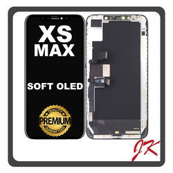 HQ OEM &Sigma;&upsilon;&mu;&beta;&alpha;&tau;ό &Mu;&epsilon; Apple iPhone XS Max, iPhone XsMax (A1921, A2101) JK SOFT OLED LCD Display Screen Assembly &Omicron;&theta;ό&nu;&eta; + Touch Screen Digitizer &Mu;&eta;&chi;&alpha;&nu;&iota;&sigma;&mu;ό&sigmaf; &Alpha;&phi;ή&sigmaf; Black &Mu;&alpha;ύ&rho;&omicron; (Premium A+)