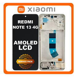 &Gamma;&nu;ή&sigma;&iota;&alpha; Original Xiaomi Redmi Note 13 4G (23129RAA4G, 23124RA7EO) AMOLED LCD Display Screen Assembly &Omicron;&theta;ό&nu;&eta; + Touch Screen Digitizer &Mu;&eta;&chi;&alpha;&nu;&iota;&sigma;&mu;ό&sigmaf; &Alpha;&phi;ή&sigmaf; + Frame Bezel &Pi;&lambda;&alpha;ί&sigma;&iota;&omicron; &Sigma;&alpha;&sigma;ί Mint Green &Pi;&rho;ά&sigma;&iota;&nu;&omicron; 56000300N700 (Service Pack By Xiaomi)