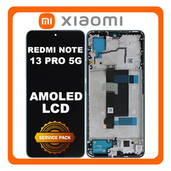 &Gamma;&nu;ή&sigma;&iota;&alpha; Original Redmi Note 13 Pro 5G (2312DRA50C, 2312CRAD3C), AMOLED LCD Display Screen Assembly &Omicron;&theta;ό&nu;&eta; + Touch Screen Digitizer &Mu;&eta;&chi;&alpha;&nu;&iota;&sigma;&mu;ό&sigmaf; &Alpha;&phi;ή&sigmaf; + Frame Bezel &Pi;&lambda;&alpha;ί&sigma;&iota;&omicron; &Sigma;&alpha;&sigma;ί Ocean Teal &Mu;&pi;&lambda;&epsilon; 5600010N1600 (Service Pack By Xiaomi)