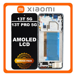 &Gamma;&nu;ή&sigma;&iota;&alpha; Original Xiaomi 13T 5G (2306EPN60G) / Xiaomi 13T Pro (23078PND5G), AMOLED LCD Display Screen Assembly &Omicron;&theta;ό&nu;&eta; + Touch Screen Digitizer &Mu;&eta;&chi;&alpha;&nu;&iota;&sigma;&mu;ό&sigmaf; &Alpha;&phi;ή&sigmaf; + Frame Bezel &Pi;&lambda;&alpha;ί&sigma;&iota;&omicron; &Sigma;&alpha;&sigma;ί​​ Meadow Green &Pi;&rho;ά&sigma;&iota;&nu;&omicron; 5600060M1200 (Service Pack By Xiaomi)