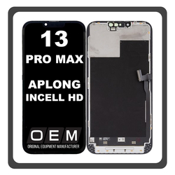 HQ OEM &Sigma;&upsilon;&mu;&beta;&alpha;&tau;ό &Mu;&epsilon; Apple iPhone 13 Pro Max (A2643, A2484) APLONG In-Cell-HD, InCell-HD LCD Display Screen Assembly &Omicron;&theta;ό&nu;&eta; + Touch Screen Digitizer &Mu;&eta;&chi;&alpha;&nu;&iota;&sigma;&mu;ό&sigmaf; &Alpha;&phi;ή&sigmaf; With IC Removable Black &Mu;&alpha;ύ&rho;&omicron; (Premium A+) (Lifetime Warranty &Gamma;&iota;&alpha; &Sigma;&upsilon;&nu;&epsilon;&rho;&gamma;&alpha;&tau;&epsilon;&sigmaf; B2B​)