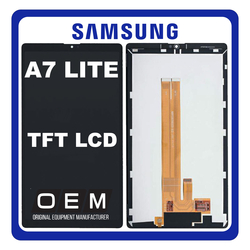 HQ OEM &Sigma;&upsilon;&mu;&beta;&alpha;&tau;ό &Mu;&epsilon; Samsung Galaxy Tab A7 Lite 8.7" 2021 (SM-T225, SM-T220, SM-T225N), TFT LCD Display Screen Assembly &Omicron;&theta;ό&nu;&eta; + Touch Screen Digitizer &Mu;&eta;&chi;&alpha;&nu;&iota;&sigma;&mu;ό&sigmaf; &Alpha;&phi;ή&sigmaf; Black &Mu;&alpha;ύ&rho;&omicron; (Premium A+)