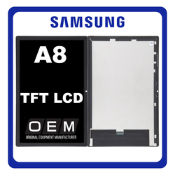 HQ OEM &Sigma;&upsilon;&mu;&beta;&alpha;&tau;ό &Mu;&epsilon; Samsung Galaxy Tab A8 10.5" (2021) (SM-X200, SM-X205) TFT LCD Display Screen Assembly &Omicron;&theta;ό&nu;&eta; + Touch Screen Digitizer &Mu;&eta;&chi;&alpha;&nu;&iota;&sigma;&mu;ό&sigmaf; &Alpha;&phi;ή&sigmaf; Gray &Mu;&alpha;ύ&rho;&omicron; (Premium A+)
