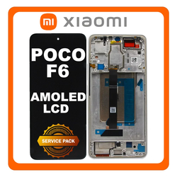 &Gamma;&nu;ή&sigma;&iota;&alpha; Original Xiaomi Poco F6 5G (24069PC21G) AMOLED LCD Display Screen Assembly &Omicron;&theta;ό&nu;&eta; + Touch Screen Digitizer &Mu;&eta;&chi;&alpha;&nu;&iota;&sigma;&mu;ό&sigmaf; &Alpha;&phi;ή&sigmaf; + Frame Bezel &Pi;&lambda;&alpha;ί&sigma;&iota;&omicron; &Sigma;&alpha;&sigma;ί Gold &Chi;&rho;&upsilon;&sigma;ό 5600050N16T00 (Service Pack By Xiaomi)