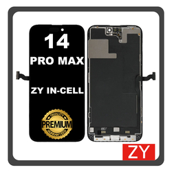 HQ OEM &Sigma;&upsilon;&mu;&beta;&alpha;&tau;ό &Mu;&epsilon; Apple iPhone 14 Pro Max, iPhone 14 ProMax (A2894, A2651), ZY InCell LCD Display Screen Assembly &Omicron;&theta;ό&nu;&eta; + Touch Screen Digitizer &Mu;&eta;&chi;&alpha;&nu;&iota;&sigma;&mu;ό&sigmaf; &Alpha;&phi;ή&sigmaf; With IC Removable Black &Mu;&alpha;ύ&rho;&omicron; (Premium A+)
