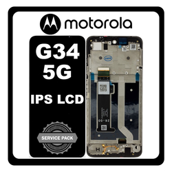 &Gamma;&nu;ή&sigma;&iota;&alpha; Original Motorola Moto G34 5G (XT2363-2) IPS LCD Display Screen Assembly &Omicron;&theta;ό&nu;&eta; + Touch Screen Digitizer &Mu;&eta;&chi;&alpha;&nu;&iota;&sigma;&mu;ό&sigmaf; &Alpha;&phi;ή&sigmaf; + Frame Bezel &Pi;&lambda;&alpha;ί&sigma;&iota;&omicron; &Sigma;&alpha;&sigma;ί Charcoal Black &Mu;&alpha;ύ&rho;&omicron; 5D68C23723 (Service Pack By Motorola)
