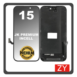 HQ OEM &Sigma;&upsilon;&mu;&beta;&alpha;&tau;ό &Mu;&epsilon; Apple iPhone 15 (A3090, A2846) ZY InCell LCD Display Screen Assembly &Omicron;&theta;ό&nu;&eta; + Touch Screen Digitizer &Mu;&eta;&chi;&alpha;&nu;&iota;&sigma;&mu;ό&sigmaf; &Alpha;&phi;ή&sigmaf; With IC Removable Black &Mu;&alpha;ύ&rho;&omicron; (Premium A+)