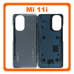 HQ OEM &Sigma;&upsilon;&mu;&beta;&alpha;&tau;ό &Mu;&epsilon; Xiaomi Mi 11i, Mi11i (M2012K11G) Rear Back Battery Cover &Pi;ί&sigma;&omega; &Kappa;ά&lambda;&upsilon;&mu;&mu;&alpha; &Kappa;&alpha;&pi;ά&kappa;&iota; &Pi;&lambda;ά&tau;&eta; &Mu;&pi;&alpha;&tau;&alpha;&rho;ί&alpha;&sigmaf; Cosmic Black &Mu;&alpha;ύ&rho;&omicron; (Service Pack By Xiaomi)