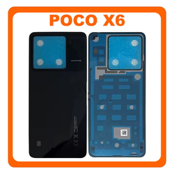 &Gamma;&nu;ή&sigma;&iota;&alpha; Original Xiaomi Poco X6 5G (23122PCD1G, 23122PCD1I) Rear Back Battery Cover &Pi;ί&sigma;&omega; &Kappa;ά&lambda;&upsilon;&mu;&mu;&alpha; &Kappa;&alpha;&pi;ά&kappa;&iota; &Pi;&lambda;ά&tau;&eta; &Mu;&pi;&alpha;&tau;&alpha;&rho;ί&alpha;&sigmaf; Black &Mu;&alpha;ύ&rho;&omicron; (Service Pack By Xiaomi)