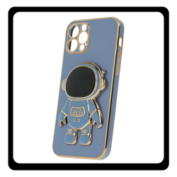 Θήκη Πλάτης - Back Cover, Silicone Σιλικόνη Blue Μπλε Astronaut Case iPhone 15 Pro