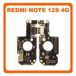 HQ OEM &Sigma;&upsilon;&mu;&beta;&alpha;&tau;ό &Mu;&epsilon; Original Xiaomi Redmi Note 12S (2303CRA44A, 23030RAC7Y) USB Type-C Charging Dock Connector Flex Sub Board, &Kappa;&alpha;&lambda;&omega;&delta;&iota;&omicron;&tau;&alpha;&iota;&nu;ί&alpha; &Upsilon;&pi;ό &Pi;&lambda;&alpha;&kappa;έ&tau;&alpha; &Phi;ό&rho;&tau;&iota;&sigma;&eta;&sigmaf; + Microphone &Mu;&iota;&kappa;&rho;ό&phi;&omega;&nu;&omicron; (Premium A+)