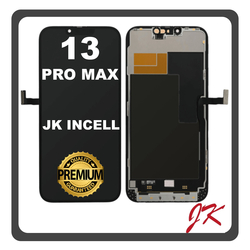 HQ OEM &Sigma;&upsilon;&mu;&beta;&alpha;&tau;ό &Mu;&epsilon; Apple iPhone 13 Pro Max (A2643, A2484) JK Premium InCell LCD Display Screen Assembly &Omicron;&theta;ό&nu;&eta; + Touch Screen Digitizer &Mu;&eta;&chi;&alpha;&nu;&iota;&sigma;&mu;ό&sigmaf; &Alpha;&phi;ή&sigmaf; Black &Mu;&alpha;ύ&rho;&omicron; (Premium A+)