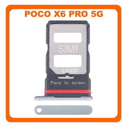 &Gamma;&nu;ή&sigma;&iota;&alpha; Original Xiaomi Poco X6 Pro 5G (2311DRK48G, 2311DRK48I), SIM Card Tray &Upsilon;&pi;&omicron;&delta;&omicron;&chi;έ&alpha;&sigmaf; &Beta;ά&sigma;&eta; &Theta;ή&kappa;&eta; &Kappa;ά&rho;&tau;&alpha;&sigmaf; SIM Green &Pi;&rho;ά&sigma;&iota;&nu;&omicron; (Service Pack By Xiaomi)