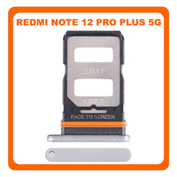 &Gamma;&nu;ή&sigma;&iota;&alpha; Original Xiaomi Redmi Note 12 Pro+ (22101316UCP, 22101316UG) SIM Card Tray &Upsilon;&pi;&omicron;&delta;&omicron;&chi;έ&alpha;&sigmaf; &Beta;ά&sigma;&eta; &Theta;ή&kappa;&eta; &Kappa;ά&rho;&tau;&alpha;&sigmaf; SIM Arctic White Ά&sigma;&pi;&rho;&omicron; (Service Pack By Xiaomi)
