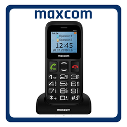MaxCom MM426 SE Dual SIM, Brand New Feature Mobile Phone Κινητό με Μεγάλα Κουμπιά Black Μαύρο