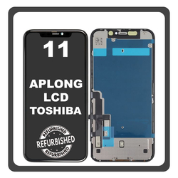 iPhone 11, iPhone11 (A2221, A2111) APLONG LCD Display Screen Assembly &Omicron;&theta;ό&nu;&eta; + Touch Screen Digitizer &Mu;&eta;&chi;&alpha;&nu;&iota;&sigma;&mu;ό&sigmaf; &Alpha;&phi;ή&sigmaf; Black &Mu;&alpha;ύ&rho;&omicron; Toshiba (Ref By Apple) (Lifetime Warranty &Gamma;&iota;&alpha; &Sigma;&upsilon;&nu;&epsilon;&rho;&gamma;&alpha;&tau;&epsilon;&sigmaf; B2B​)