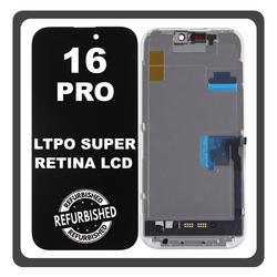 iPhone 16 Pro, iPhone 16Pro (A3293, A3083) LTPO Super Retina XDR OLED &Omicron;&theta;ό&nu;&eta; LCD Display Screen Assembly &Omicron;&theta;ό&nu;&eta; + Touch Screen Digitizer &Mu;&eta;&chi;&alpha;&nu;&iota;&sigma;&mu;ό&sigmaf; &Alpha;&phi;ή&sigmaf; Black &Mu;&alpha;ύ&rho;&omicron; (Ref By Apple) (Lifetime Warranty &Gamma;&iota;&alpha; &Sigma;&upsilon;&nu;&epsilon;&rho;&gamma;&alpha;&tau;&epsilon;&sigmaf; B2B​)