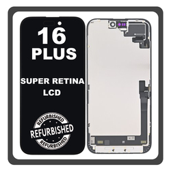 iPhone 16 Plus, iPhone 16 Plus (A3290, A3082) Super Retina XDR OLED &Omicron;&theta;ό&nu;&eta; LCD Display Screen Assembly &Omicron;&theta;ό&nu;&eta; + Touch Screen Digitizer &Mu;&eta;&chi;&alpha;&nu;&iota;&sigma;&mu;ό&sigmaf; &Alpha;&phi;ή&sigmaf; Black &Mu;&alpha;ύ&rho;&omicron; (Ref By Apple) (Lifetime Warranty &Gamma;&iota;&alpha; &Sigma;&upsilon;&nu;&epsilon;&rho;&gamma;&alpha;&tau;&epsilon;&sigmaf; B2B​)