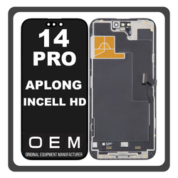 HQ OEM &Sigma;&upsilon;&mu;&beta;&alpha;&tau;ό &Mu;&epsilon; Apple iPhone 14 Pro (A2890, A2650) APLONG In-Cell-HD, InCell-HD LCD Display Screen Assembly &Omicron;&theta;ό&nu;&eta; + Touch Screen Digitizer &Mu;&eta;&chi;&alpha;&nu;&iota;&sigma;&mu;ό&sigmaf; &Alpha;&phi;ή&sigmaf; With IC Removable Black &Mu;&alpha;ύ&rho;&omicron; (Premium A+) (Lifetime Warranty &Gamma;&iota;&alpha; &Sigma;&upsilon;&nu;&epsilon;&rho;&gamma;&alpha;&tau;&epsilon;&sigmaf; B2B​)