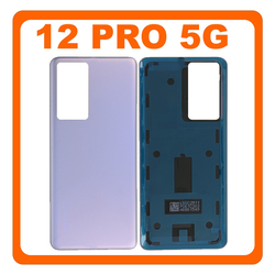 HQ OEM &Sigma;&upsilon;&mu;&beta;&alpha;&tau;ό &Mu;&epsilon; Xiaomi 12 Pro (2201122C, 2201122G), Rear Back Battery Cover &Pi;ί&sigma;&omega; &Kappa;&alpha;&pi;ά&kappa;&iota; &Pi;&lambda;ά&tau;&eta; &Mu;&pi;&alpha;&tau;&alpha;&rho;ί&alpha;&sigmaf; Purple &Mu;&omega;&beta; (Premium A+)