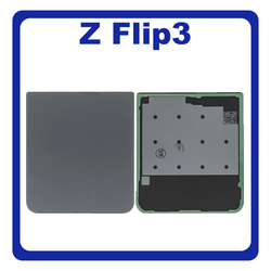&Gamma;&nu;ή&sigma;&iota;&alpha; Original Samsung Galaxy Z Flip 3 5G (SM-F711B, SM-F711N) Rear Back Battery Cover &Pi;ί&sigma;&omega; &Kappa;&alpha;&pi;ά&kappa;&iota; &Pi;&lambda;ά&tau;&eta; &Mu;&pi;&alpha;&tau;&alpha;&rho;ί&alpha;&sigmaf; Gray &Mu;&alpha;ύ&rho;&omicron; GH82-26293G (Service Pack By Samsung)