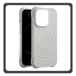Θήκη Πλάτης - Back Cover, Silicone Σιλικόνη Gray Γκρι Circle Mag Case iPhone 15
