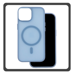 Θήκη Πλάτης - Back Cover, Silicone Σιλικόνη Light Blue Μπλε Frozen Mag Case For iPhone 15 Pro