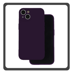 Θήκη Πλάτης - Back Cover, Silicone Σιλικόνη Plum Μωβ iPhone 15