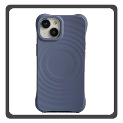 Θήκη Πλάτης - Back Cover, Silicone Σιλικόνη Blue Μπλε Circle Mag Case iPhone 15