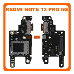 &Gamma;&nu;ή&sigma;&iota;&alpha; Original Xiaomi Redmi Note 13 Pro 5G (2312DRA50C, 2312CRAD3C), USB Type-C Charging Dock Connector Flex Sub Board, &Kappa;&alpha;&lambda;&omega;&delta;&iota;&omicron;&tau;&alpha;&iota;&nu;ί&alpha; &Upsilon;&pi;ό &Pi;&lambda;&alpha;&kappa;έ&tau;&alpha; &Phi;ό&rho;&tau;&iota;&sigma;&eta;&sigmaf; + Microphone &Mu;&iota;&kappa;&rho;ό&phi;&omega;&nu;&omicron; 5600040N1600 (Service Pack By Xiaomi)
