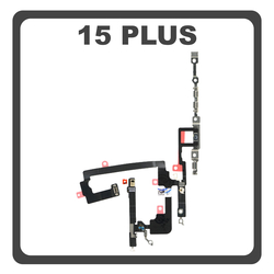 HQ OEM For Apple iPhone 15 Plus, iPhone 15+ (A3094, A2847) Power Button Key Flex Cable On/Off &Kappa;&alpha;&lambda;&omega;&delta;&iota;&omicron;&tau;&alpha;&iota;&nu;ί&alpha; &Pi;&lambda;ή&kappa;&tau;&rho;&omega;&nu; &Epsilon;&kappa;&kappa;ί&nu;&eta;&sigma;&eta;&sigmaf; (Premium A+)