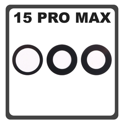 HQ OEM &Sigma;&upsilon;&mu;&beta;&alpha;&tau;ό &Mu;&epsilon; Apple iPhone 15 Pro Max, iPhone 15 ProMax (A2849, A3105) Main Rear Back Camera Glass Lens &Pi;ί&sigma;&omega; &Tau;&zeta;&alpha;&mu;ά&kappa;&iota; &Kappa;ά&mu;&epsilon;&rho;&alpha;&sigmaf;​ (Premium A+)