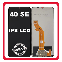 New Refurbished TCL 40 SE, TCL 40SE (T610K), IPS LCD Display Screen Assembly &Omicron;&theta;ό&nu;&eta; + Touch Screen Digitizer &Mu;&eta;&chi;&alpha;&nu;&iota;&sigma;&mu;ό&sigmaf; &Alpha;&phi;ή&sigmaf; Midnight Gray &Mu;&alpha;ύ&rho;&omicron;