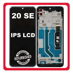 New Refurbished TCL 20 SE 4G (T671H, T671F) IPS LCD Display Screen Assembly &Omicron;&theta;ό&nu;&eta; + Touch Screen Digitizer &Mu;&eta;&chi;&alpha;&nu;&iota;&sigma;&mu;ό&sigmaf; &Alpha;&phi;ή&sigmaf; + Frame Bezel &Pi;&lambda;&alpha;ί&sigma;&iota;&omicron; &Sigma;&alpha;&sigma;ί Nuit Black &Mu;&alpha;ύ&rho;&omicron;