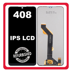 New Refurbished TCL 408 (T507D1, T507A), IPS LCD Display Screen Assembly &Omicron;&theta;ό&nu;&eta; + Touch Screen Digitizer &Mu;&eta;&chi;&alpha;&nu;&iota;&sigma;&mu;ό&sigmaf; &Alpha;&phi;ή&sigmaf; Gravity Grey &Mu;&alpha;ύ&rho;&omicron;