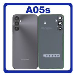 HQ OEM &Sigma;&upsilon;&mu;&beta;&alpha;&tau;ό &Mu;&epsilon; Samsung Galaxy A05s 4G (SM-A057F, SM-A057F/DS) Rear Back Battery Cover + Camera Lens &Pi;ί&sigma;&omega; &Kappa;ά&lambda;&upsilon;&mu;&mu;&alpha; &Kappa;&alpha;&pi;ά&kappa;&iota; &Pi;&lambda;ά&tau;&eta; &Mu;&pi;&alpha;&tau;&alpha;&rho;ί&alpha;&sigmaf; + &Tau;&zeta;&alpha;&mu;ά&kappa;&iota; &Kappa;ά&mu;&epsilon;&rho;&alpha;&sigmaf; Black &Mu;&alpha;ύ&rho;&omicron; (Premium A+)