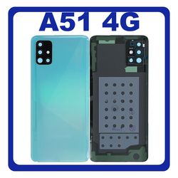 HQ OEM &Sigma;&upsilon;&mu;&beta;&alpha;&tau;ό &Mu;&epsilon; Samsung Galaxy A51 4G (SM-A515F, SM-A515F/DSN) Rear Back Battery Cover + Camera Lens &Pi;ί&sigma;&omega; &Kappa;ά&lambda;&upsilon;&mu;&mu;&alpha; &Kappa;&alpha;&pi;ά&kappa;&iota; &Pi;&lambda;ά&tau;&eta; &Mu;&pi;&alpha;&tau;&alpha;&rho;ί&alpha;&sigmaf; + &Tau;&zeta;&alpha;&mu;ά&kappa;&iota; &Kappa;ά&mu;&epsilon;&rho;&alpha;&sigmaf; Prism Crush Blue &Mu;&pi;&lambda;&epsilon; (Premium A+)
