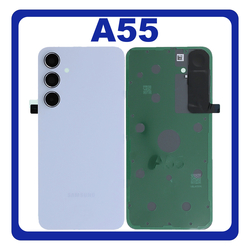 HQ OEM &Sigma;&upsilon;&mu;&beta;&alpha;&tau;ό &Mu;&epsilon; Samsung Galaxy A55 5G (SM-A556V, SM-A556B) Rear Back Battery Cover + Camera Lens &Pi;ί&sigma;&omega; &Kappa;ά&lambda;&upsilon;&mu;&mu;&alpha; &Kappa;&alpha;&pi;ά&kappa;&iota; &Pi;&lambda;ά&tau;&eta; &Mu;&pi;&alpha;&tau;&alpha;&rho;ί&alpha;&sigmaf; + &Tau;&zeta;&alpha;&mu;ά&kappa;&iota; &Kappa;ά&mu;&epsilon;&rho;&alpha;&sigmaf; Iceblue &Mu;&pi;&lambda;&epsilon; (Premium A+)