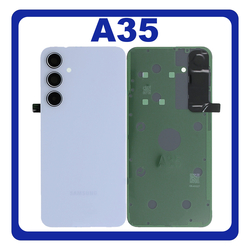 HQ OEM &Sigma;&upsilon;&mu;&beta;&alpha;&tau;ό &Mu;&epsilon; Samsung Galaxy A35 5G (SM-A356E, SM-A356E/DS) Rear Back Battery Cover + Camera Lens &Pi;ί&sigma;&omega; &Kappa;ά&lambda;&upsilon;&mu;&mu;&alpha; &Kappa;&alpha;&pi;ά&kappa;&iota; &Pi;&lambda;ά&tau;&eta; &Mu;&pi;&alpha;&tau;&alpha;&rho;ί&alpha;&sigmaf; + &Tau;&zeta;&alpha;&mu;ά&kappa;&iota; &Kappa;ά&mu;&epsilon;&rho;&alpha;&sigmaf; Iceblue &Mu;&pi;&lambda;&epsilon; (Premium A+)
