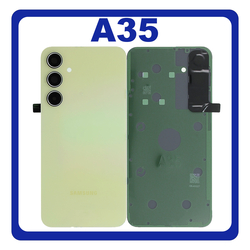 HQ OEM &Sigma;&upsilon;&mu;&beta;&alpha;&tau;ό &Mu;&epsilon; Samsung Galaxy A35 5G (SM-A356E, SM-A356E/DS) Rear Back Battery Cover + Camera Lens &Pi;ί&sigma;&omega; &Kappa;ά&lambda;&upsilon;&mu;&mu;&alpha; &Kappa;&alpha;&pi;ά&kappa;&iota; &Pi;&lambda;ά&tau;&eta; &Mu;&pi;&alpha;&tau;&alpha;&rho;ί&alpha;&sigmaf; + &Tau;&zeta;&alpha;&mu;ά&kappa;&iota; &Kappa;ά&mu;&epsilon;&rho;&alpha;&sigmaf; Yellow &Kappa;ί&tau;&rho;&iota;&nu;&omicron; (Premium A+)