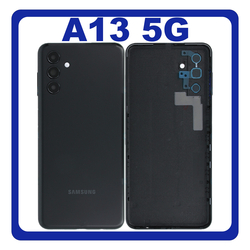 HQ OEM &Sigma;&upsilon;&mu;&beta;&alpha;&tau;ό &Mu;&epsilon; Samsung Galaxy A13 5G (SM-A136U, SM-A136U1) Rear Back Battery Cover + Camera Lens &Pi;ί&sigma;&omega; &Kappa;ά&lambda;&upsilon;&mu;&mu;&alpha; &Kappa;&alpha;&pi;ά&kappa;&iota; &Pi;&lambda;ά&tau;&eta; &Mu;&pi;&alpha;&tau;&alpha;&rho;ί&alpha;&sigmaf; + &Tau;&zeta;&alpha;&mu;ά&kappa;&iota; &Kappa;ά&mu;&epsilon;&rho;&alpha;&sigmaf; Black &Mu;&alpha;ύ&rho;&omicron; (Premium A+)