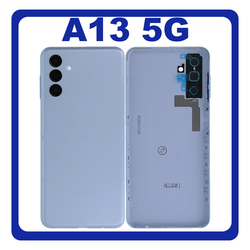 HQ OEM &Sigma;&upsilon;&mu;&beta;&alpha;&tau;ό &Mu;&epsilon; Samsung Galaxy A13 5G (SM-A136U, SM-A136U1) Rear Back Battery Cover + Camera Lens &Pi;ί&sigma;&omega; &Kappa;ά&lambda;&upsilon;&mu;&mu;&alpha; &Kappa;&alpha;&pi;ά&kappa;&iota; &Pi;&lambda;ά&tau;&eta; &Mu;&pi;&alpha;&tau;&alpha;&rho;ί&alpha;&sigmaf; + &Tau;&zeta;&alpha;&mu;ά&kappa;&iota; &Kappa;ά&mu;&epsilon;&rho;&alpha;&sigmaf; Blue &Mu;&pi;&lambda;&epsilon; (Premium A+)