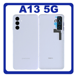 HQ OEM &Sigma;&upsilon;&mu;&beta;&alpha;&tau;ό &Mu;&epsilon; Samsung Galaxy A13 5G (SM-A136U, SM-A136U1) Rear Back Battery Cover + Camera Lens &Pi;ί&sigma;&omega; &Kappa;ά&lambda;&upsilon;&mu;&mu;&alpha; &Kappa;&alpha;&pi;ά&kappa;&iota; &Pi;&lambda;ά&tau;&eta; &Mu;&pi;&alpha;&tau;&alpha;&rho;ί&alpha;&sigmaf; + &Tau;&zeta;&alpha;&mu;ά&kappa;&iota; &Kappa;ά&mu;&epsilon;&rho;&alpha;&sigmaf; White Ά&sigma;&pi;&rho;&omicron; (Premium A+)